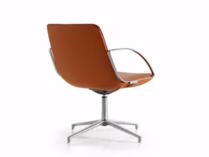 AMELIE - With 4-spoke base reception chair with armrests _ Quinti Sedute